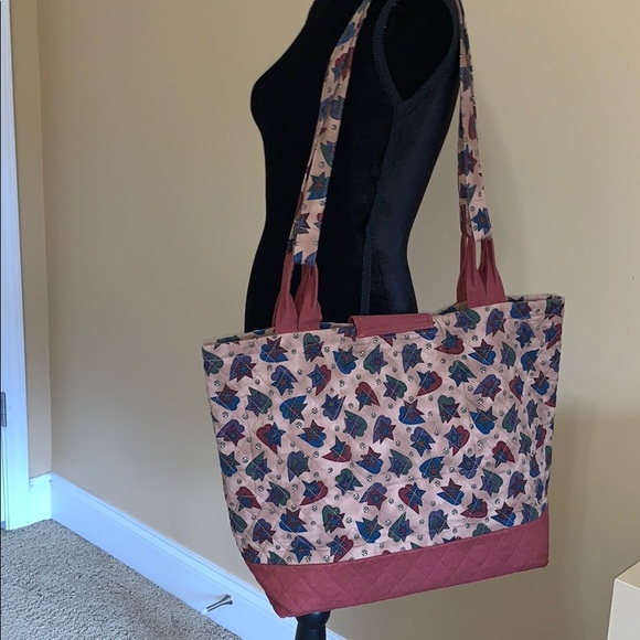 Hand sewn better than Vera Bradley cat Tote NWOT - Picture 3 of 8